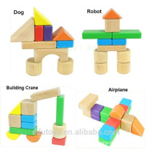 OEM coloridos bloques de madera de educación